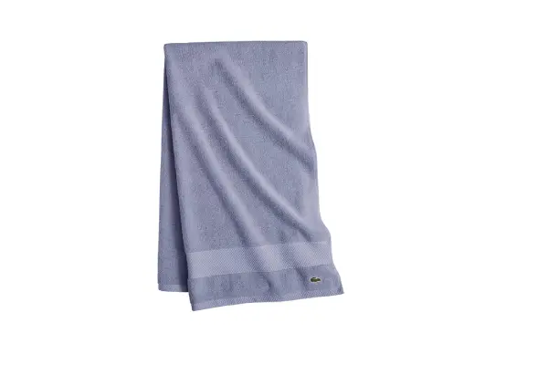 Lacoste Heritage Supima Cotton Bath Towel, Light Denim, 30" x 54" image