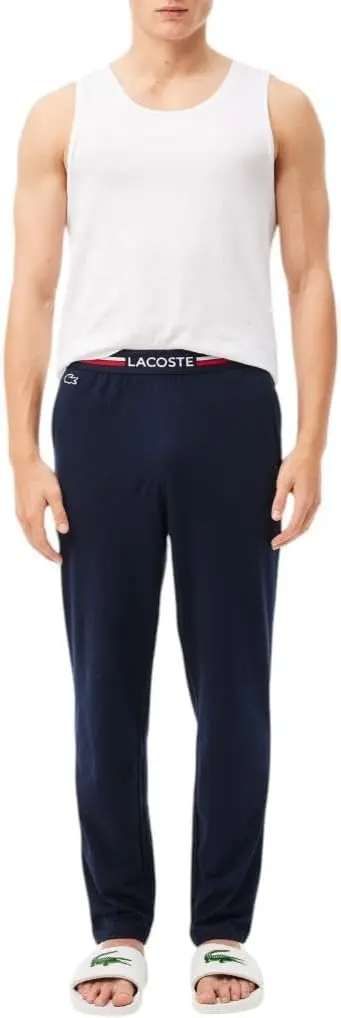 Lacoste Men's 100% Cotton Regular Fit Crew Neck Tank Top, 3-Pack image 6