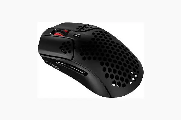 HyperX Pulsefire Haste – Wireless Gaming Mouse – Ultra Lightweight, 61g, 100 Hour Battery Life, 2.4Ghz Wireless, Honeycomb Shell, Hex Design, Up to 16000 DPI, 6 Programmable Buttons – Black, 4P5D7AA image