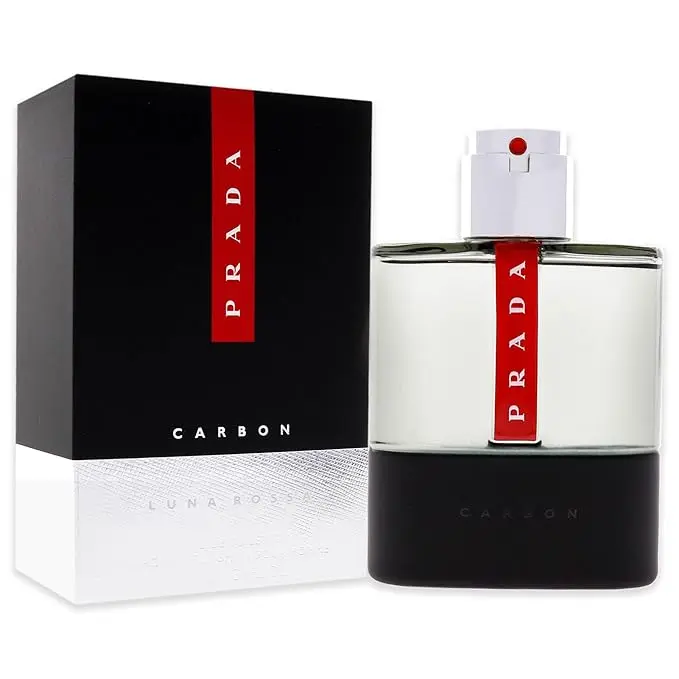 Prada Luna Rossa Carbon Eau De Toilette Spray 100Ml, Multi, 3.4 Ounce image 3