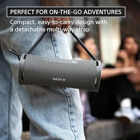 Sony ULT Field 1 Waterproof Portable Bluetooth Speaker, Enhanced Bass, 12h Battery, IP67 Rated Dustproof Shockproof Rustproof, Detachable Strap, SRSULT10D, Orange image 3
