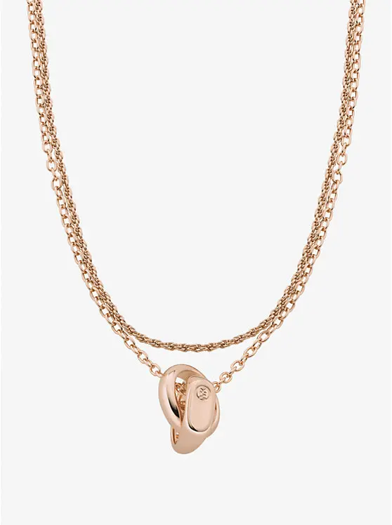 Double Layered Intertwined Necklace image 1