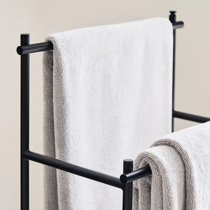 Modern Overhang Freestanding Towel Rack image 4