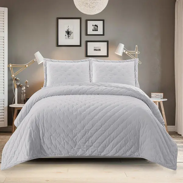 Velvet Coverlet/Quilt Set - Fluffy image 3