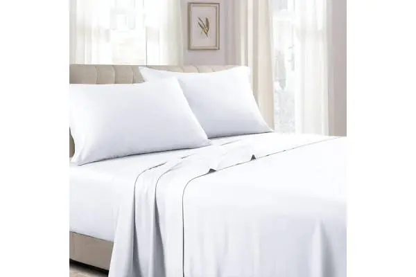 Low Profile (7-10 inches ) 100% Cotton Sateen Sheet Set - USA image
