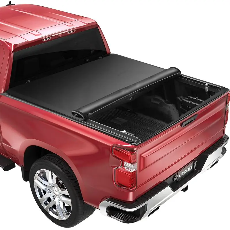 5ft Soft Roll-Up Tonneau Cover for 2020-2025 Jeep Gladiator | Lightweight, Waterproof, Easy-Install Truck Bed Protection | Sleek Design image
