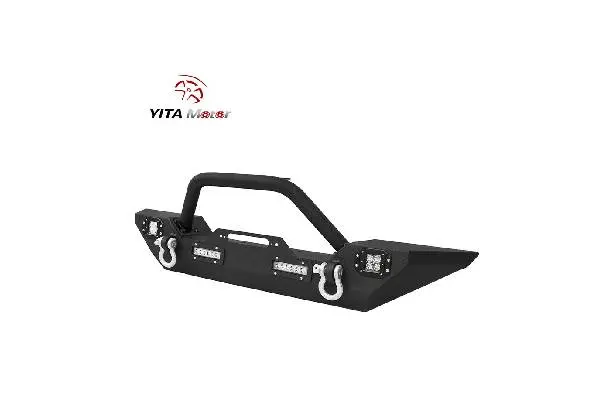YITAMOTOR Front Bumper for 07-18 Jeep Wrangler JK & Unlimited Rock Crawler Bumper image