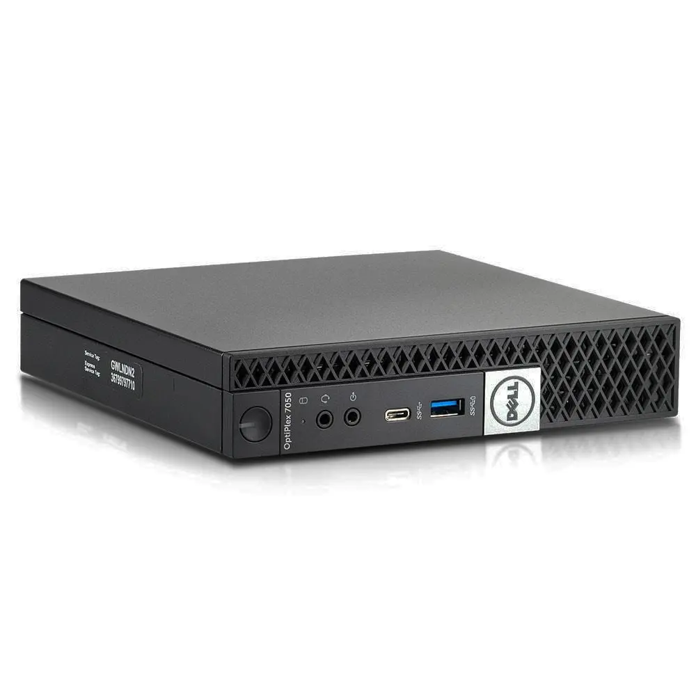 Dell Optiplex 7050 Micro Form Factor Desktop, Intel i7 7700T 2.9Ghz, 32GB DDR4, 512GB SSD Hard Drive, HDMI, Windows 10 Pro image 3