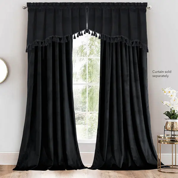 Heavyweight Velvet Swag Valance 70”Wx30”L image 1