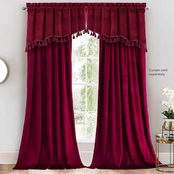 Heavyweight Velvet Swag Valance 70”Wx30”L image 6