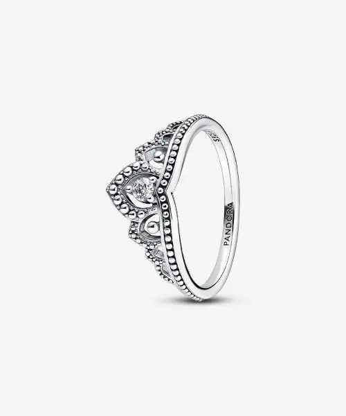 Regal Beaded Tiara Ring Sterling silver image 4