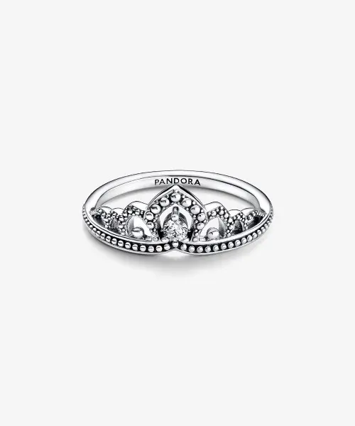 Regal Beaded Tiara Ring Sterling silver image 5