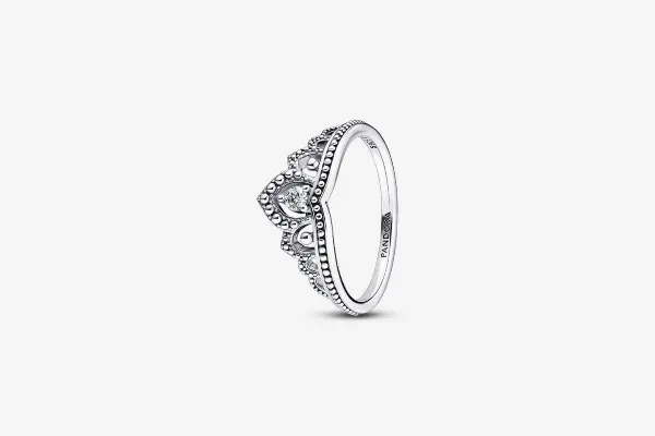 Regal Beaded Tiara Ring Sterling silver image