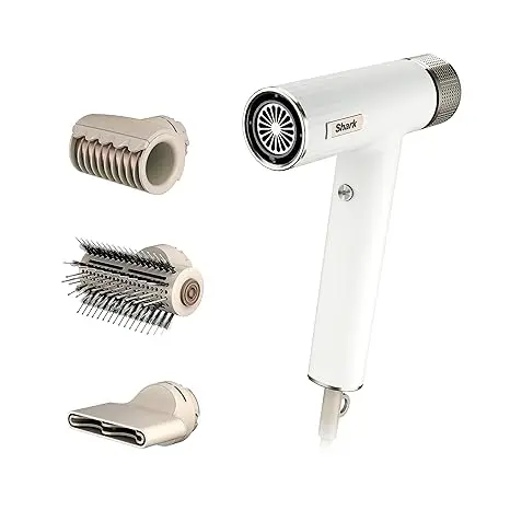 Shark Hair Dryer | SpeedStyle | No Heat Damage Hair Styling Tool | 3 Styling Tools Included | Portable & Powerful Blow Dryer | Best for Straight & Wavy Hair | Silk | HD331 image 1