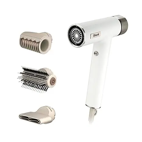 Shark Hair Dryer | SpeedStyle | No Heat Damage Hair Styling Tool | 3 Styling Tools Included | Portable & Powerful Blow Dryer | Best for Straight & Wavy Hair | Silk | HD331 image 4