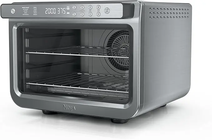 Ninja Air Fryer & Toaster Oven | Prestige Smart XL Countertop Oven | Bakes up to 20 Cookies, Fits up to a 12lb Turkey | Pizza, Toast, Bake, Air Fry & Reheat | 1800 Watts | Stainless Steel | DT501​ image 1