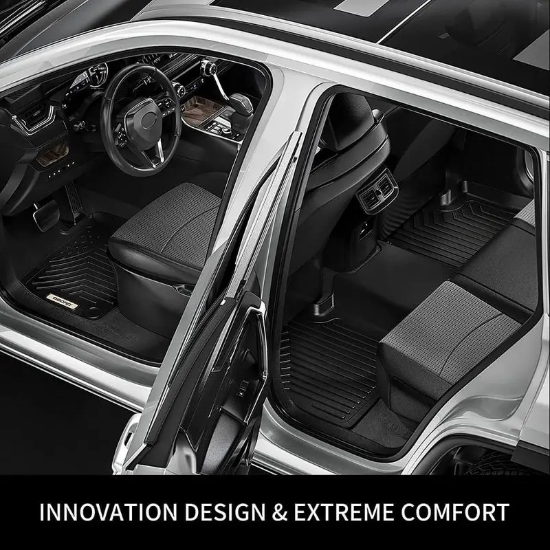  Custom Fit TPE All-Weather Floor Mats for 2021-2025 Toyota Sienna (7-Seat Only) - Durable, Waterproof Car Floor Liners image 3