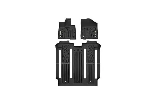  Custom Fit TPE All-Weather Floor Mats for 2021-2025 Toyota Sienna (7-Seat Only) - Durable, Waterproof Car Floor Liners image