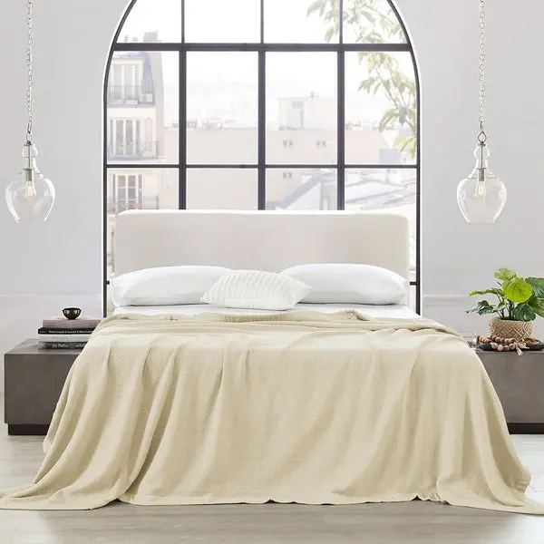 100% Cotton 2-Ply Sheet Blanket/Throw image 1