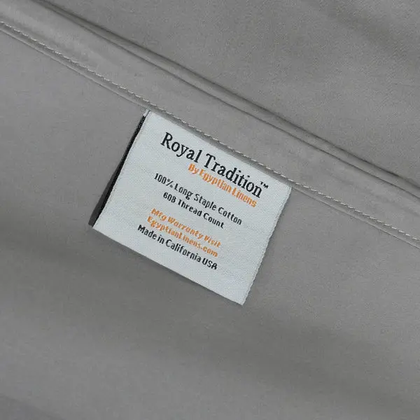 USA 608 Cotton Sheet Set - Extra Deep Pockets (22-inches) & Oversize Flat Sheet image 4