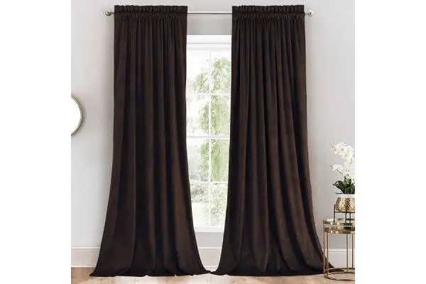 Heavyweight Velvet Curtain Rod Pocket Panels (Set of 2) image