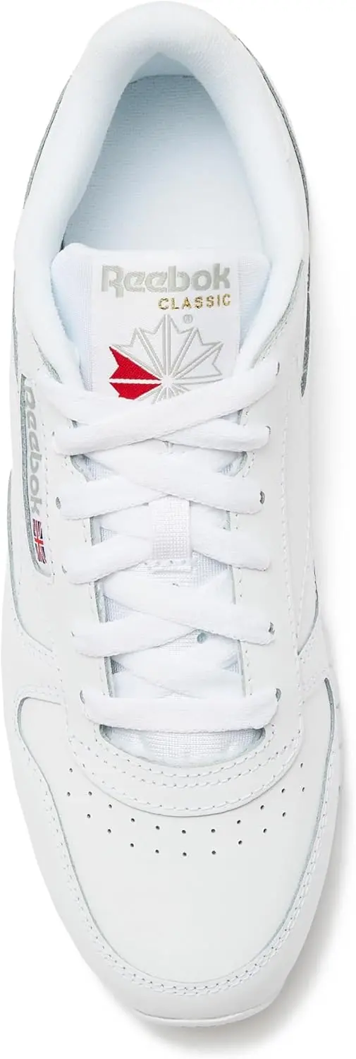 Reebok Men's Classic Leather Sneakers Black Or White Tennis Shoes image 4