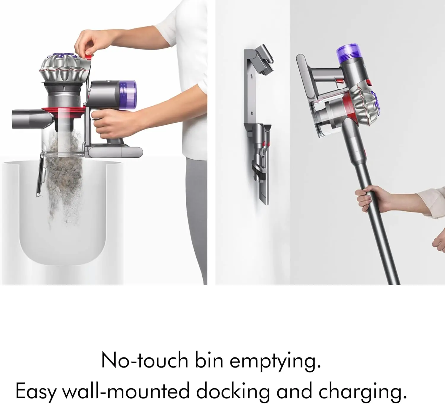 Dyson V8 Plus Cordless Vacuum, Silver/Nickel image 8