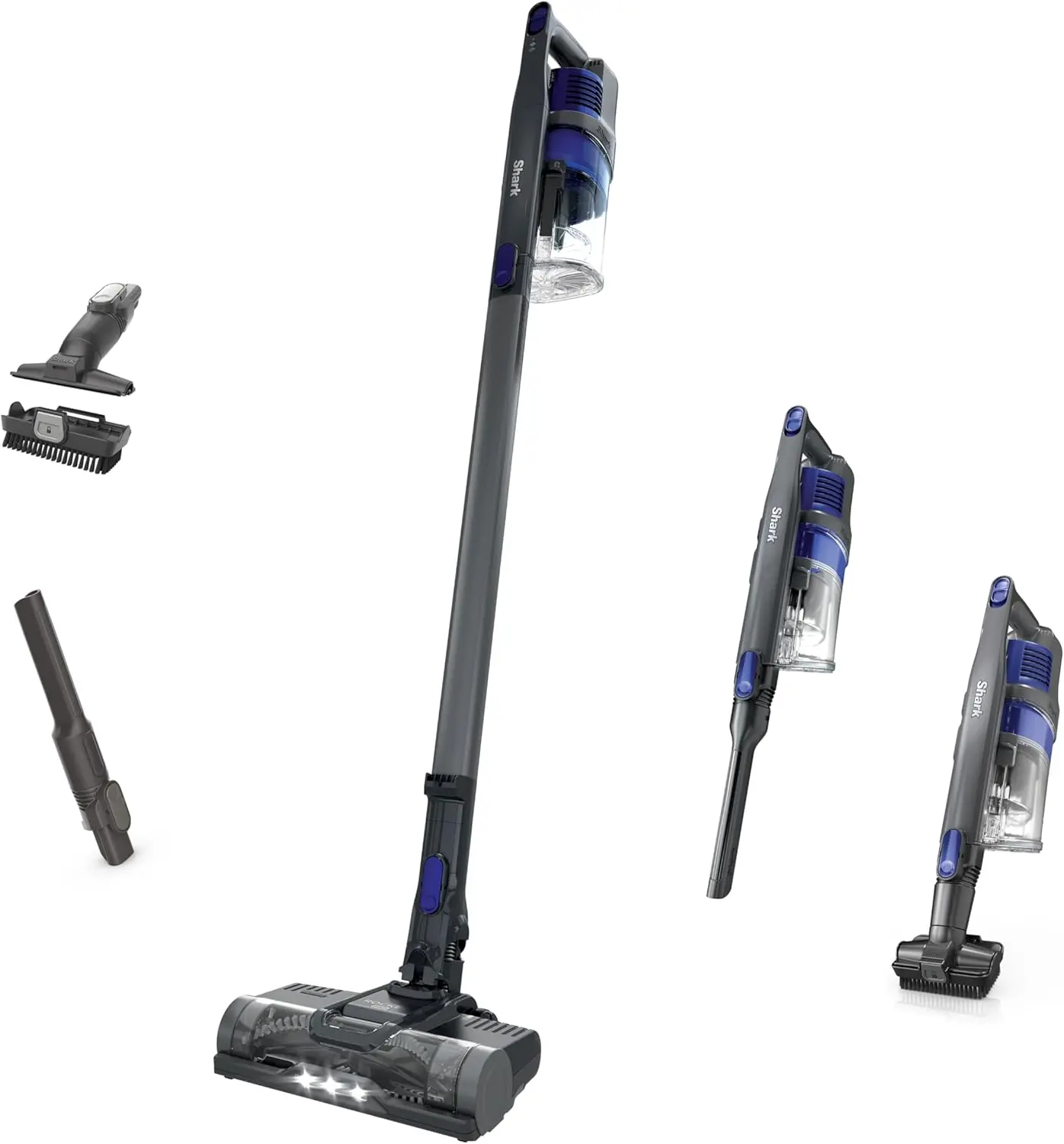 Shark | Pet Cordless Vacuum Cleaner | LED Headlights | Removable Handheld Vacuum for Pet Hair | Crevice Tool & Pet Multi-Tool Included | 40min Runtime | For Carpet & Hard Floors | Grey | IX141 image 1