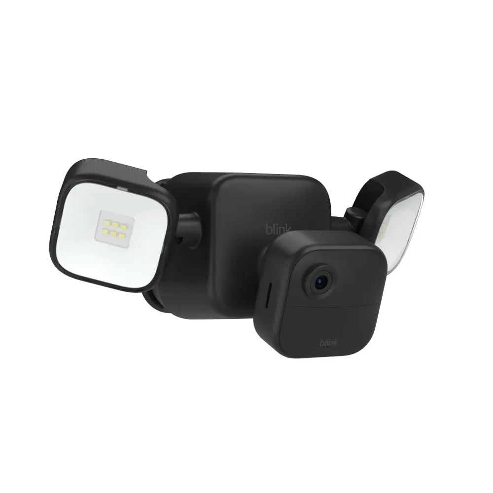 Blink Outdoor 4 Floodlight Camera (newest model), Wire-free smart security camera, 700 lumens, two-year battery life, HD live view, enhanced motion detection, Works with Alexa- 1 camera system image 1