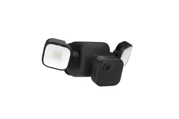 Blink Outdoor 4 Floodlight Camera (newest model), Wire-free smart security camera, 700 lumens, two-year battery life, HD live view, enhanced motion detection, Works with Alexa- 1 camera system image