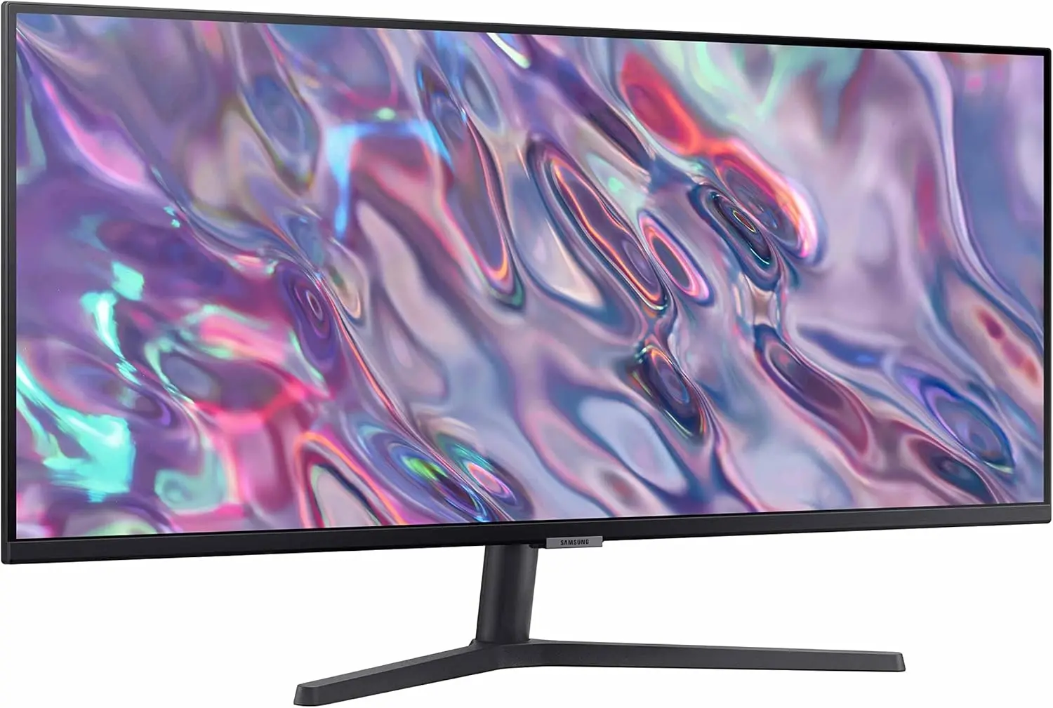 SAMSUNG 34" ViewFinity S50GC Series Ultra-WQHD Monitor, 100Hz, 5ms, HDR10, AMD FreeSync, Eye Care, Borderless Design, PIP, PBP, LS34C502GANXZA, 2023, Black image 2
