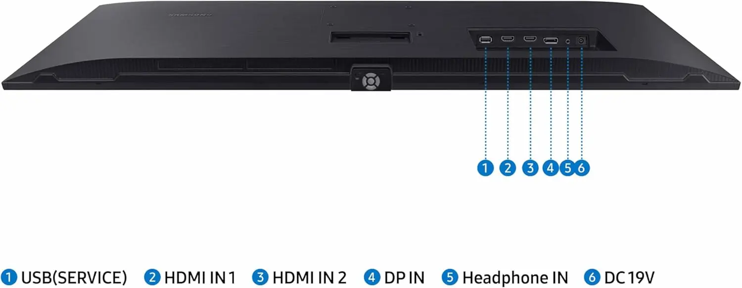 SAMSUNG 34" ViewFinity S50GC Series Ultra-WQHD Monitor, 100Hz, 5ms, HDR10, AMD FreeSync, Eye Care, Borderless Design, PIP, PBP, LS34C502GANXZA, 2023, Black image 7