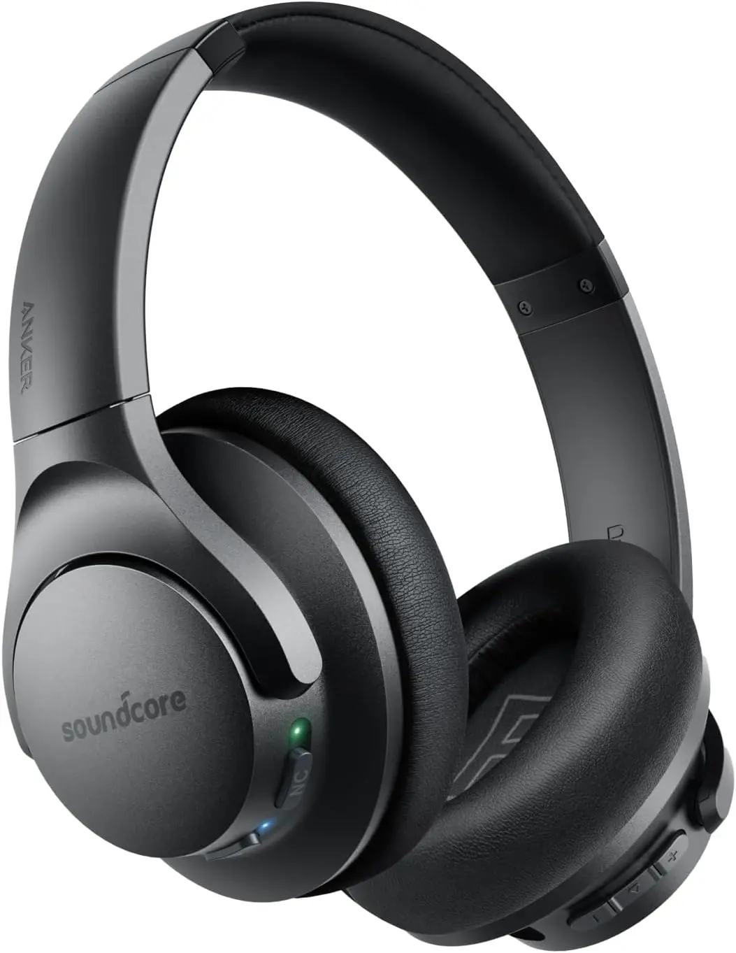 Soundcore Anker Life Q20 Hybrid Active Noise Cancelling Headphones, Wireless Over Ear Bluetooth Headphones, 70H Playtime, Hi-Res Audio, Deep Bass, Memory Foam Ear Cups, Travel, Office, USB-C Charging image 1
