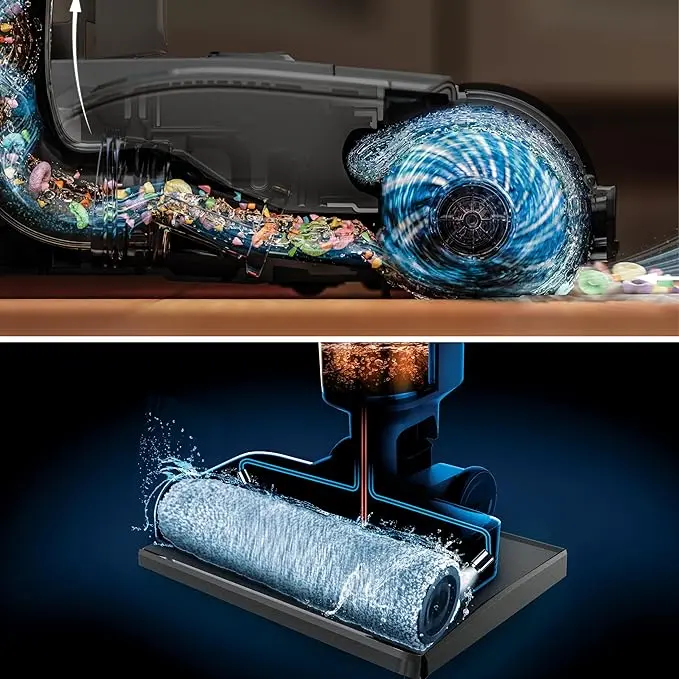 Shark HydroVac MessMaster Wet Dry Corded Vacuum Cleaner, 3-in-1 Multi-Surface Vacuum Mop & Self-Cleaning System, Lightweight, Powerful Suction, for Hard Floors & Area Rugs, Navy, WD161 image 5