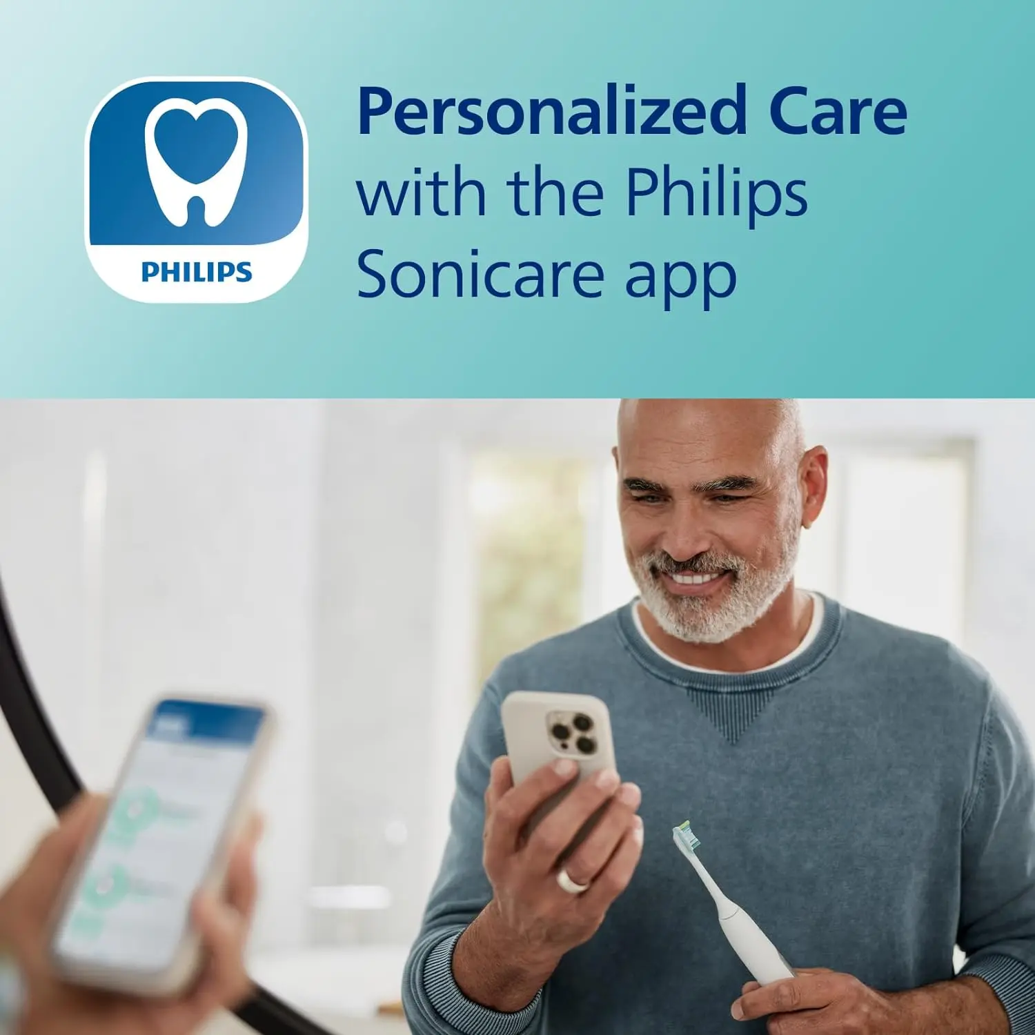 Philips Sonicare DiamondClean Smart 9500 Electric Toothbrush, Sonic Toothbrush with App, Pressure Sensor, Brush Head Detection, 5 Brushing Modes and 3 Intensity Levels, Pink, Model HX9923/21 image 5