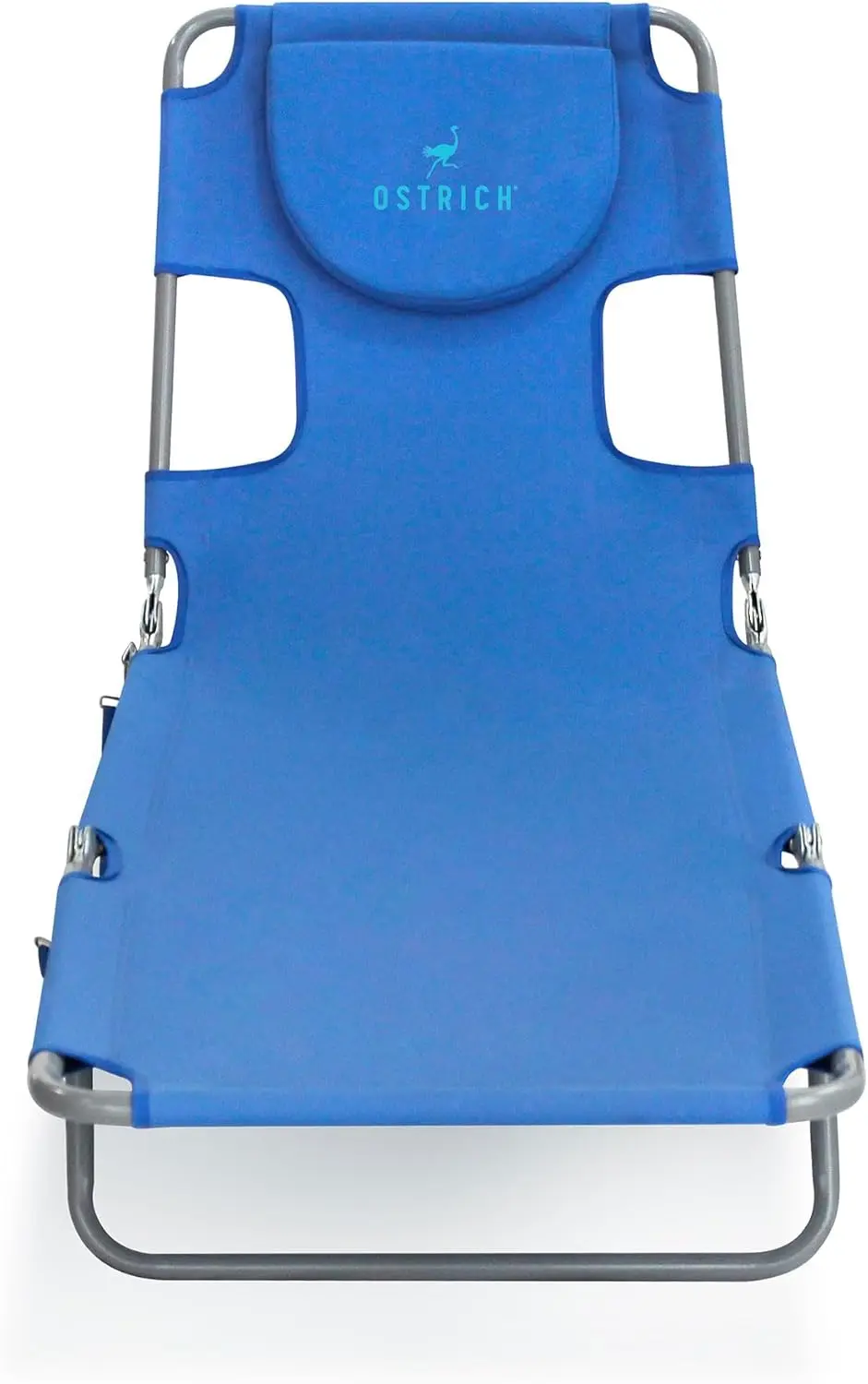 Ostrich Beach Lounge Chair, Folding & Reclining Outdoor Chaise Lounger, Blue - Portable Adjustable Recliner Chair for Lawn, Pool, Patio, Garden, and Yard image 8