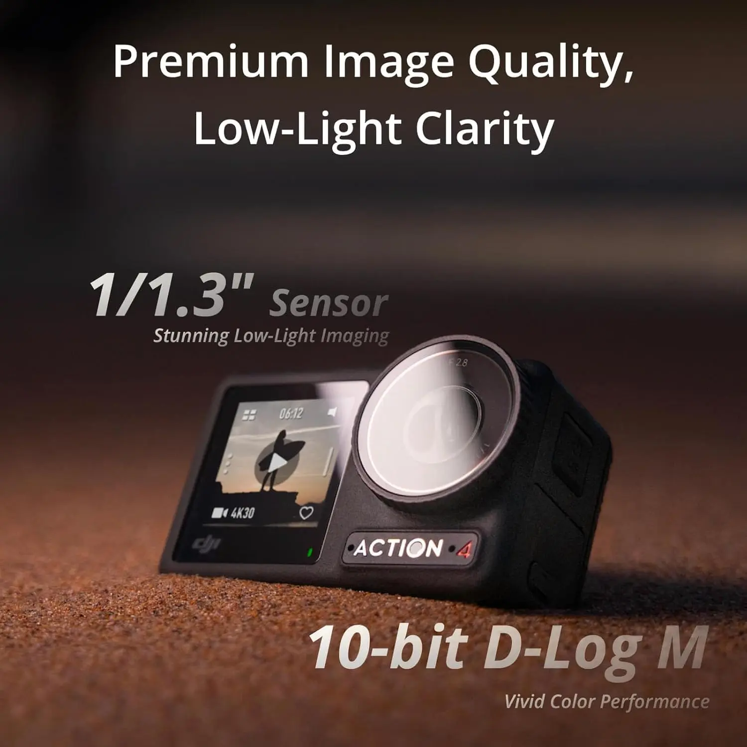 DJI Osmo Action 4 Standard Combo, 4K/120fps Waterproof Action Camera with a 1/1.3-Inch Sensor, Stunning Low-Light Imaging,10-bit & D-Log M Color Performance, Long-Lasting 160 Mins, Outdoor Camera image 2