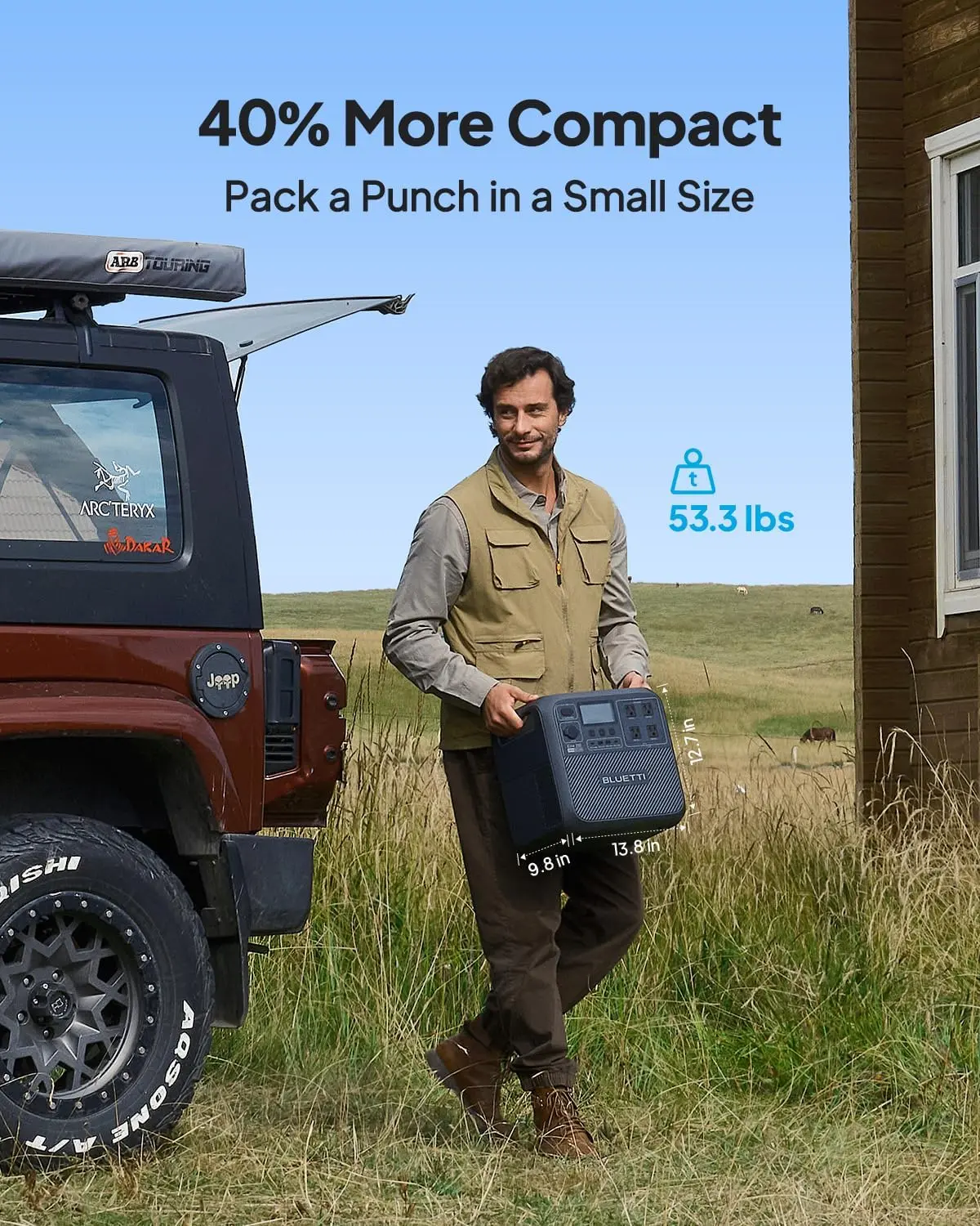 BLUETTI Solar Generator Elite 200 V2, 2073.6Wh LFP Battery Backup w/ 4 2600W AC Outlets (3900W Power Lifting), 17-Year Lifespan, Portable Power Station for Camping, Off-grid image 6