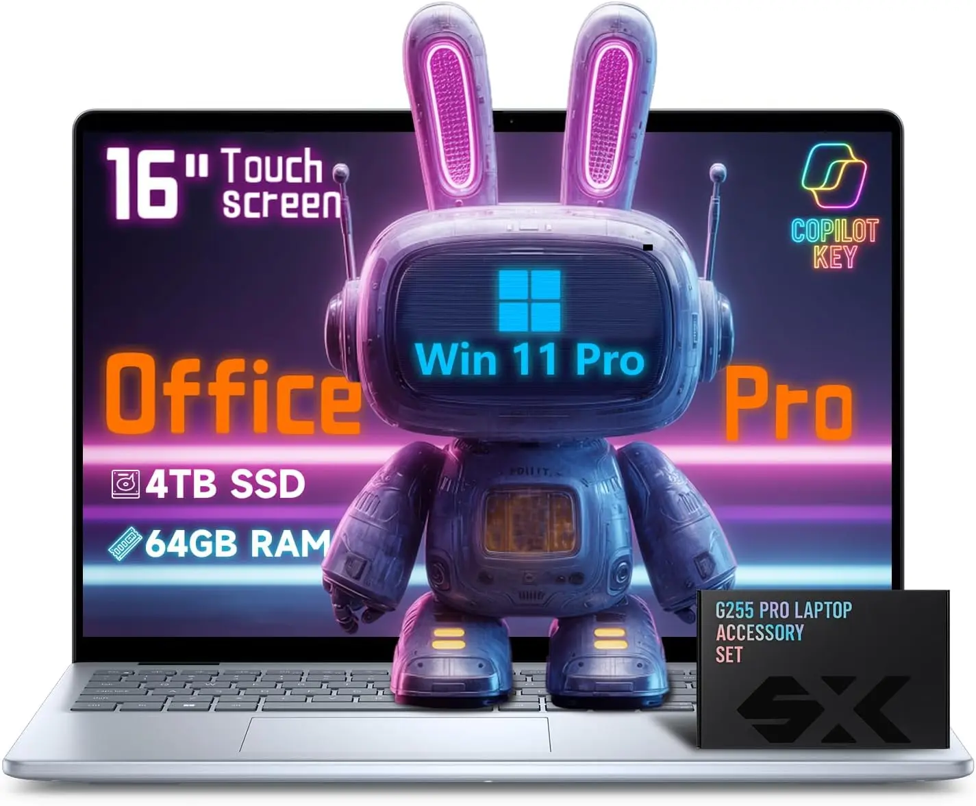 Dell Inspiron 16 Touchscreen Business Laptop – Intel Core 7 150U – FHD+ Display - AI Copilot Key, Fingerprint Reader, Backlit KB, w/Accessory, Win 11 Pro, Office Pro Lifetime (64GB DDR5 | 4TB SSD) image 1
