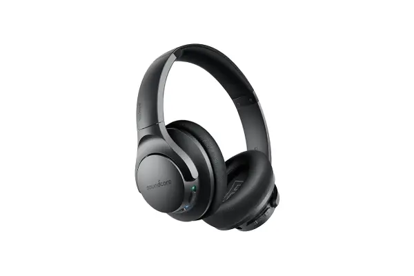 Soundcore Anker Life Q20 Hybrid Active Noise Cancelling Headphones, Wireless Over Ear Bluetooth Headphones, 70H Playtime, Hi-Res Audio, Deep Bass, Memory Foam Ear Cups, Travel, Office, USB-C Charging image
