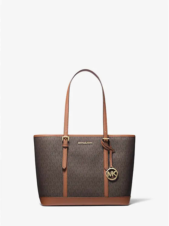 Jet Set Travel Small Logo Top-Zip Tote Bag image 1