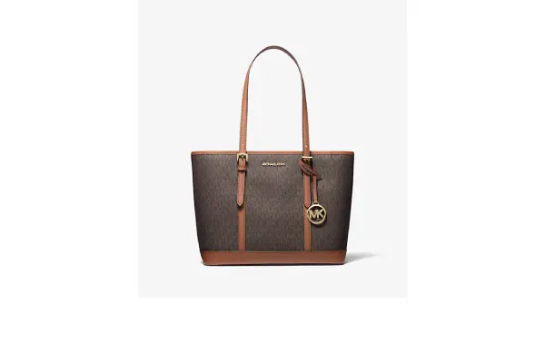 Jet Set Travel Small Logo Top-Zip Tote Bag image