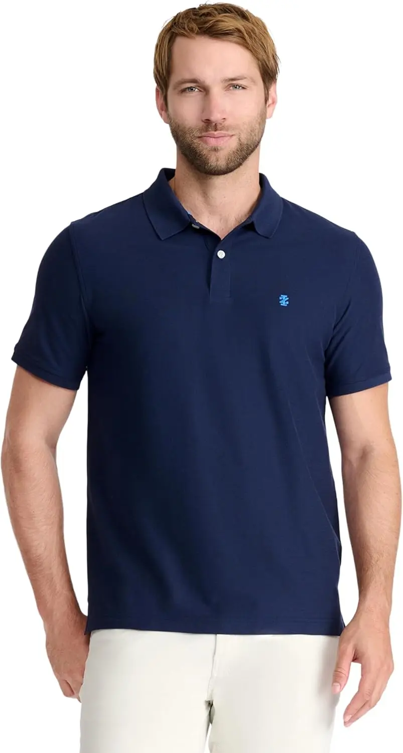 IZOD Men's Advantage Performance Short Sleeve Polo Shirt image 1