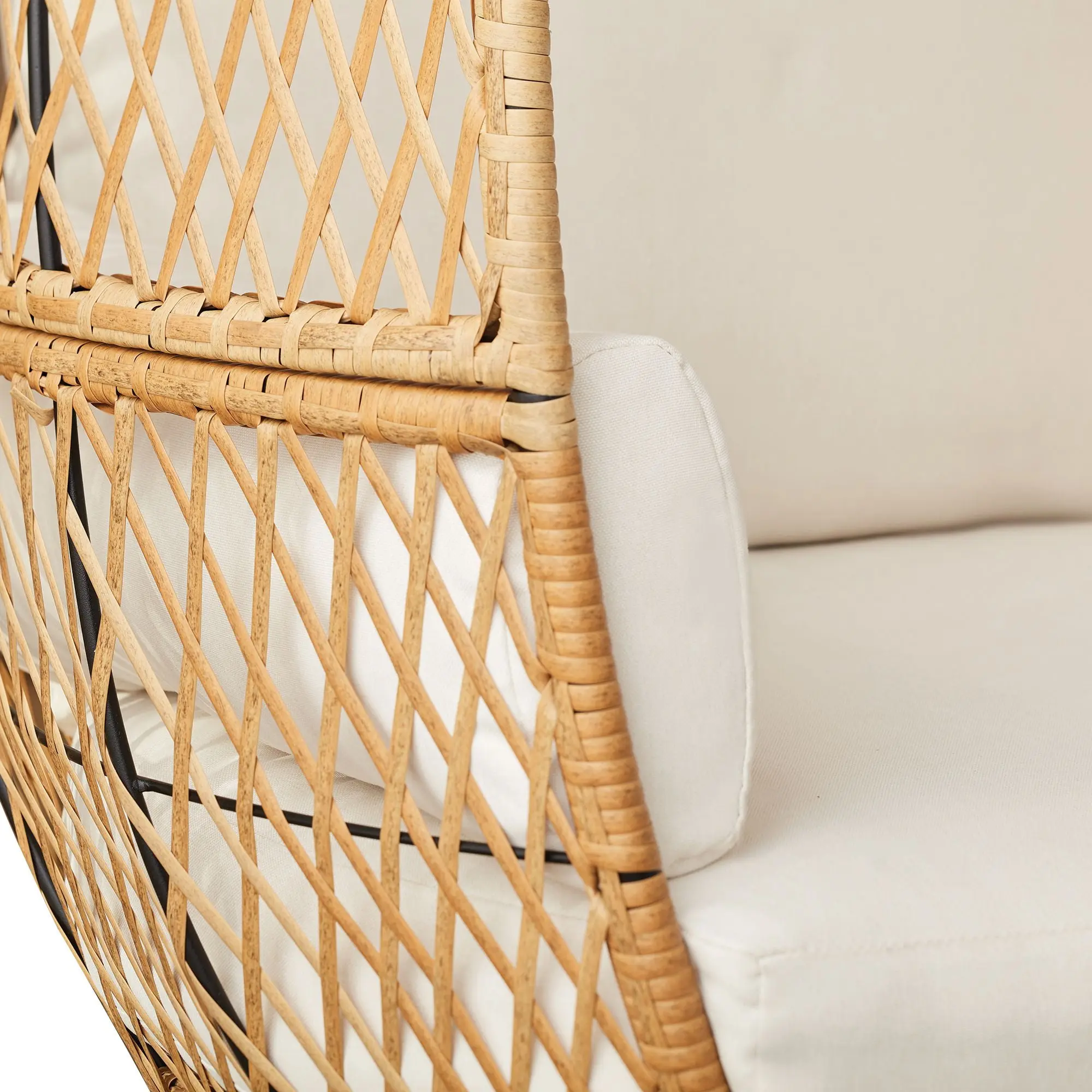 Better Homes & Gardens Ventura Boho Stationary Outdoor Wicker Egg Chair image 4