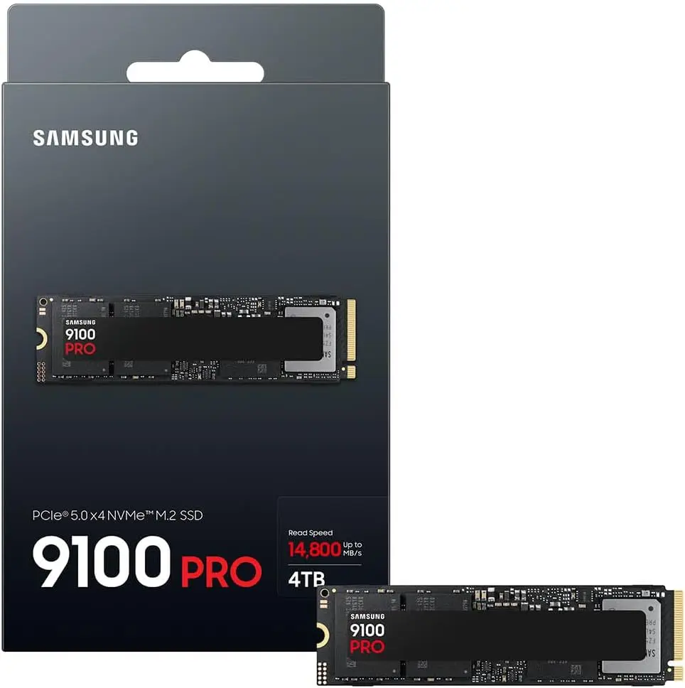 Samsung SSD 9100 PRO 4TB, PCIe 5.0x4 M.2 2280, Seq. Read Speeds Up to 14,800MB/s, Best for AI Computing, Gaming, and Heavy Duty Workstations (MZ VAP4T0B/AM) image 3