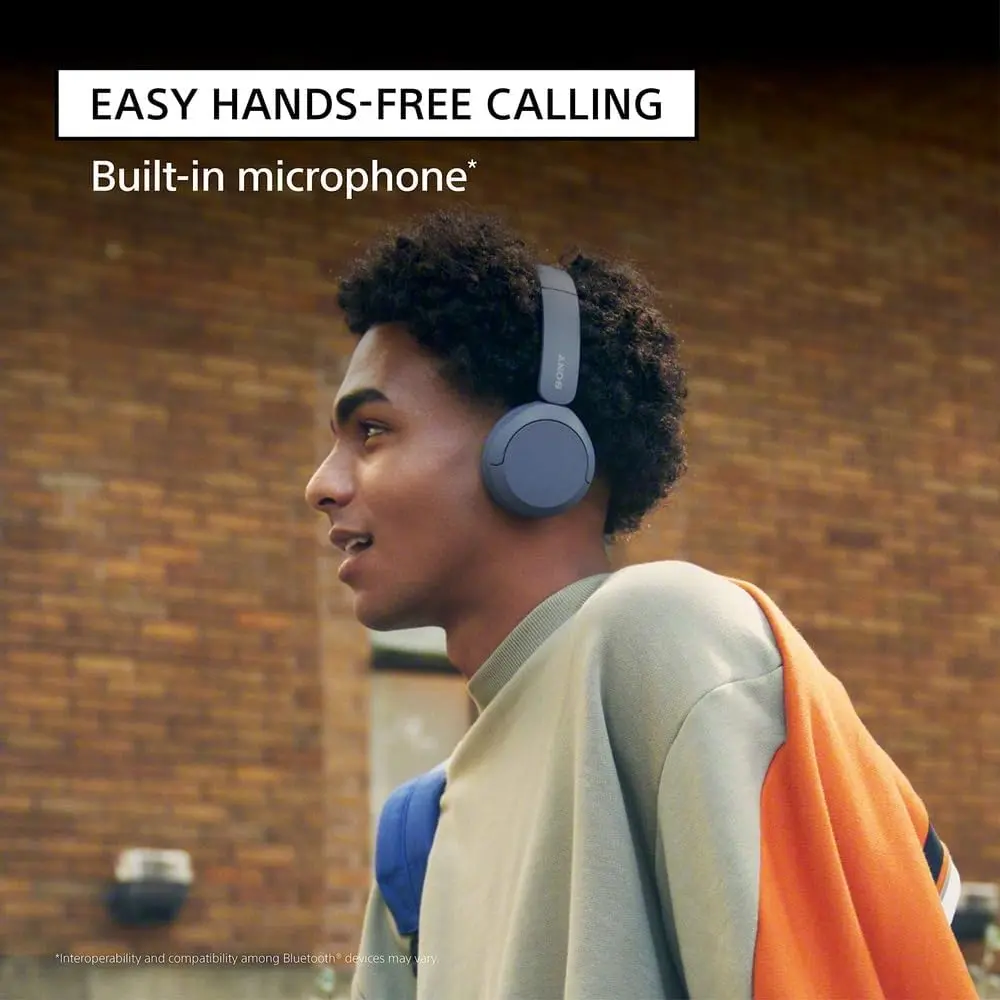 Sony WH-CH520 Wireless Headphones Bluetooth On-Ear Headset with Microphone, Cappuccino image 4
