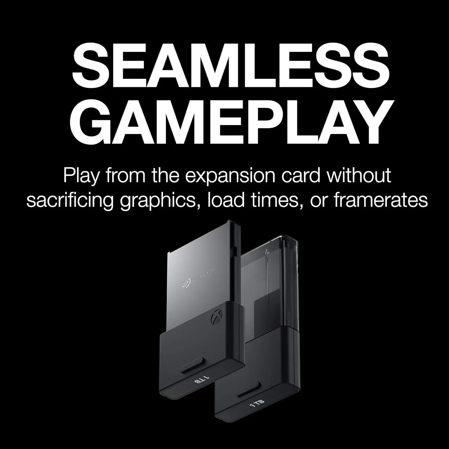 Seagate Storage Expansion Card 2TB Solid State Drive - NVMe SSD for Xbox Series X|S, Quick Resume, Plug & Play, Licensed (STJR2000400) Black image 2