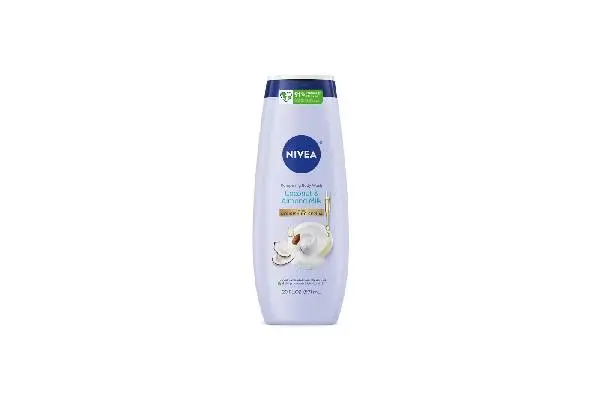 NIVEA Pampering Body Wash for Women, Coconut and Almond Milk, Nourishing Serum, 20 fl oz image