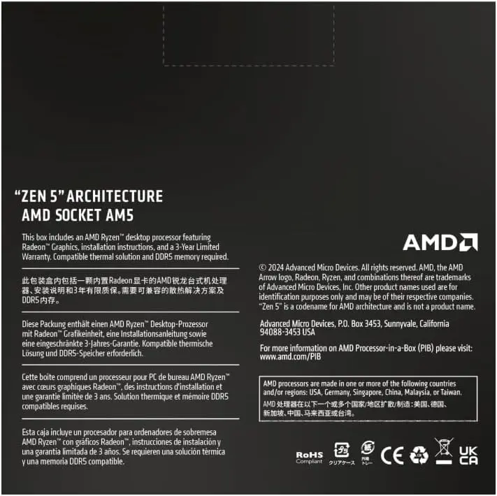 AMD Ryzen™ 9 9950X 16-Core, 32-Thread Unlocked Desktop Processor image 4