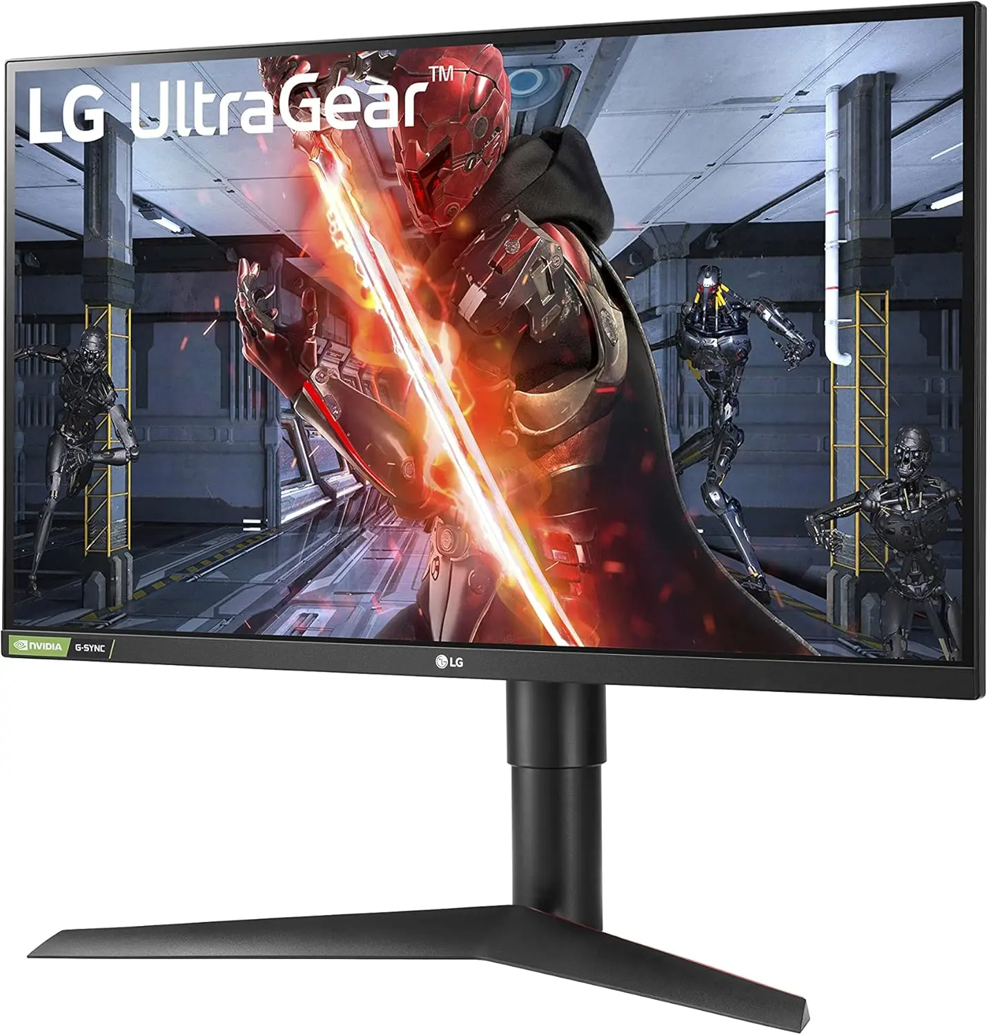 LG UltraGear QHD 27-Inch Gaming Monitor 27GL83A-B - IPS 1ms (GtG), with HDR 10 Compatibility, NVIDIA G-SYNC, and AMD FreeSync, 144Hz, Black image 2